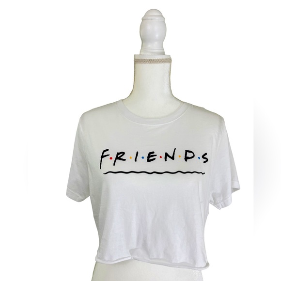 Bundle of 2, Like New, Never Worn Cropped Tees L and XL ~ Friends and Romwe - Picture 7 of 11